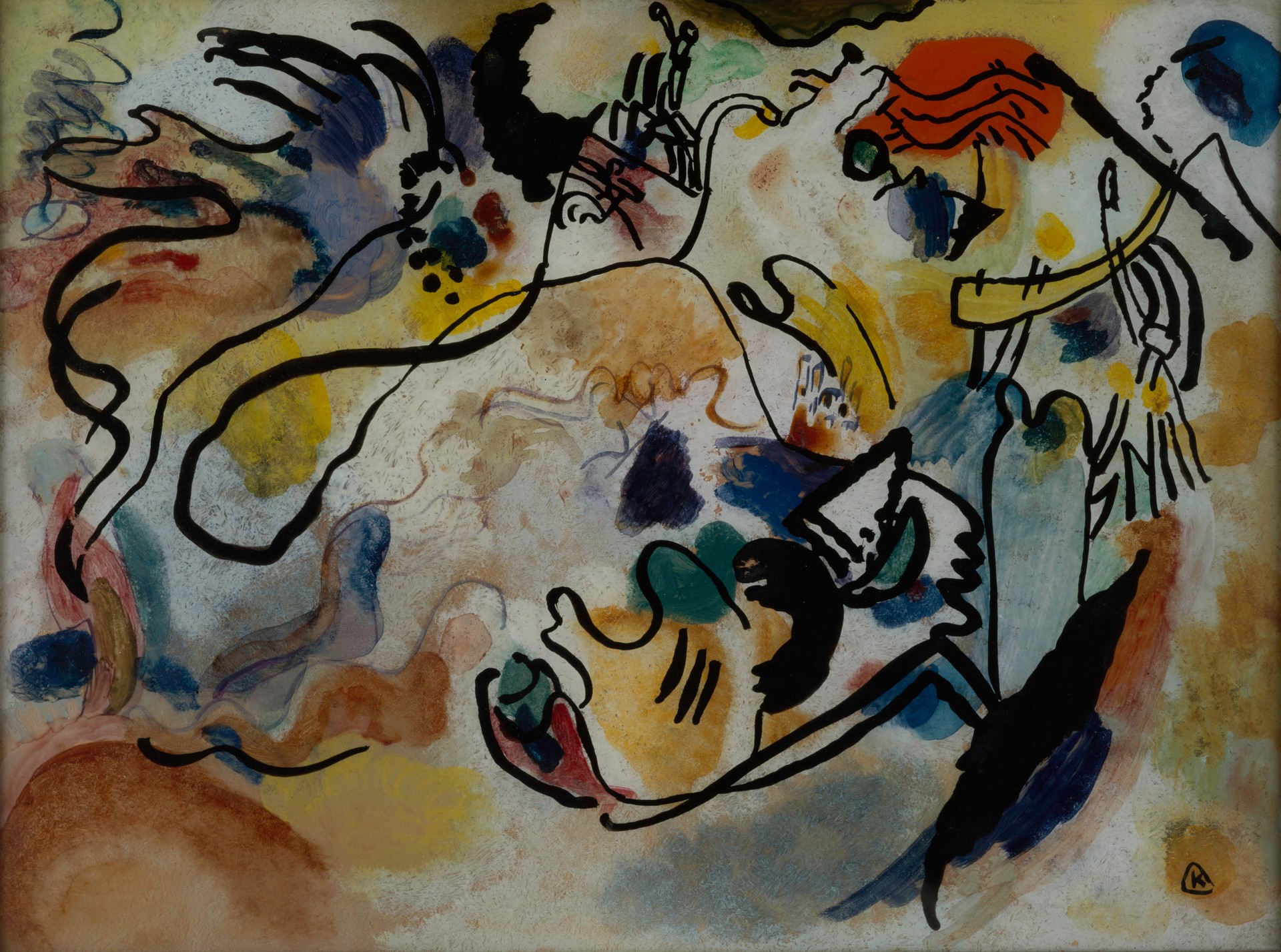 Jüngster Tag (The Day of the Last Judgement) - by Wassily Kandinsky