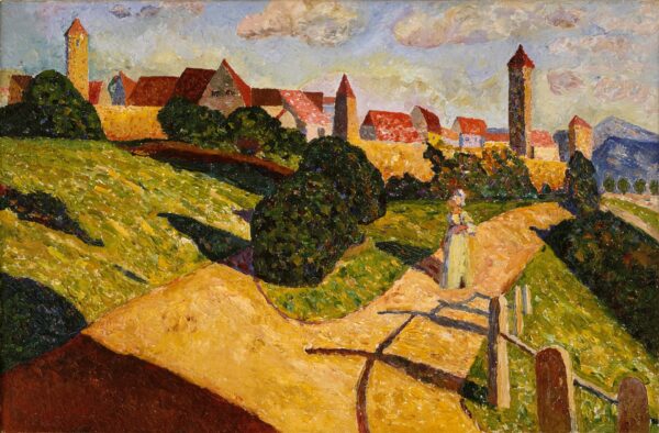 Alte Stadt II (Old Town II) - by Wassily Kandinsky