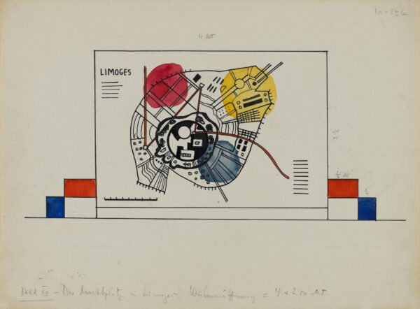 Bild XII. Der Marktplatz zu Limoges (Paiting XII. Market Square in Limoges) - by Wassily Kandinsky