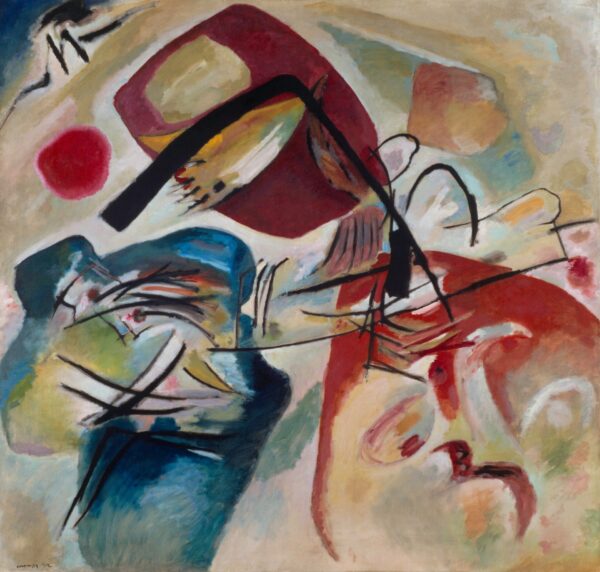Mit dem schwarzen Bogen (Picture with a Black Arch) - by Wassily Kandinsky