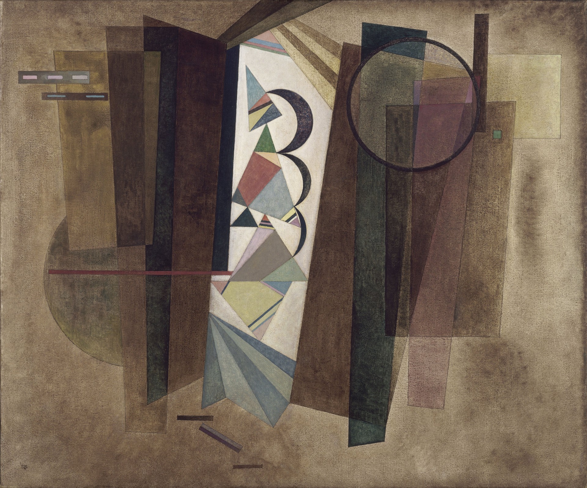 Développement en brun (Development in brown) - by Wassily Kandinsky