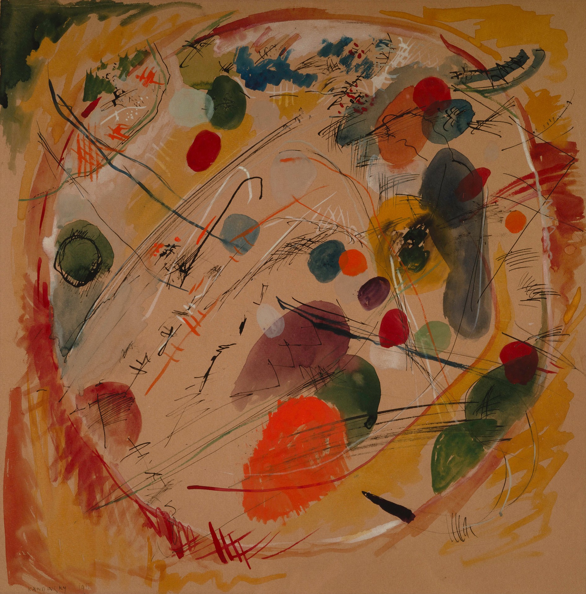 Im Kreis (In the Circle) - by Wassily Kandinsky