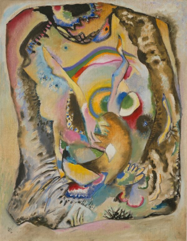 Bild auf hellem Grund (Painting with Clear Background) - by Wassily Kandinsky