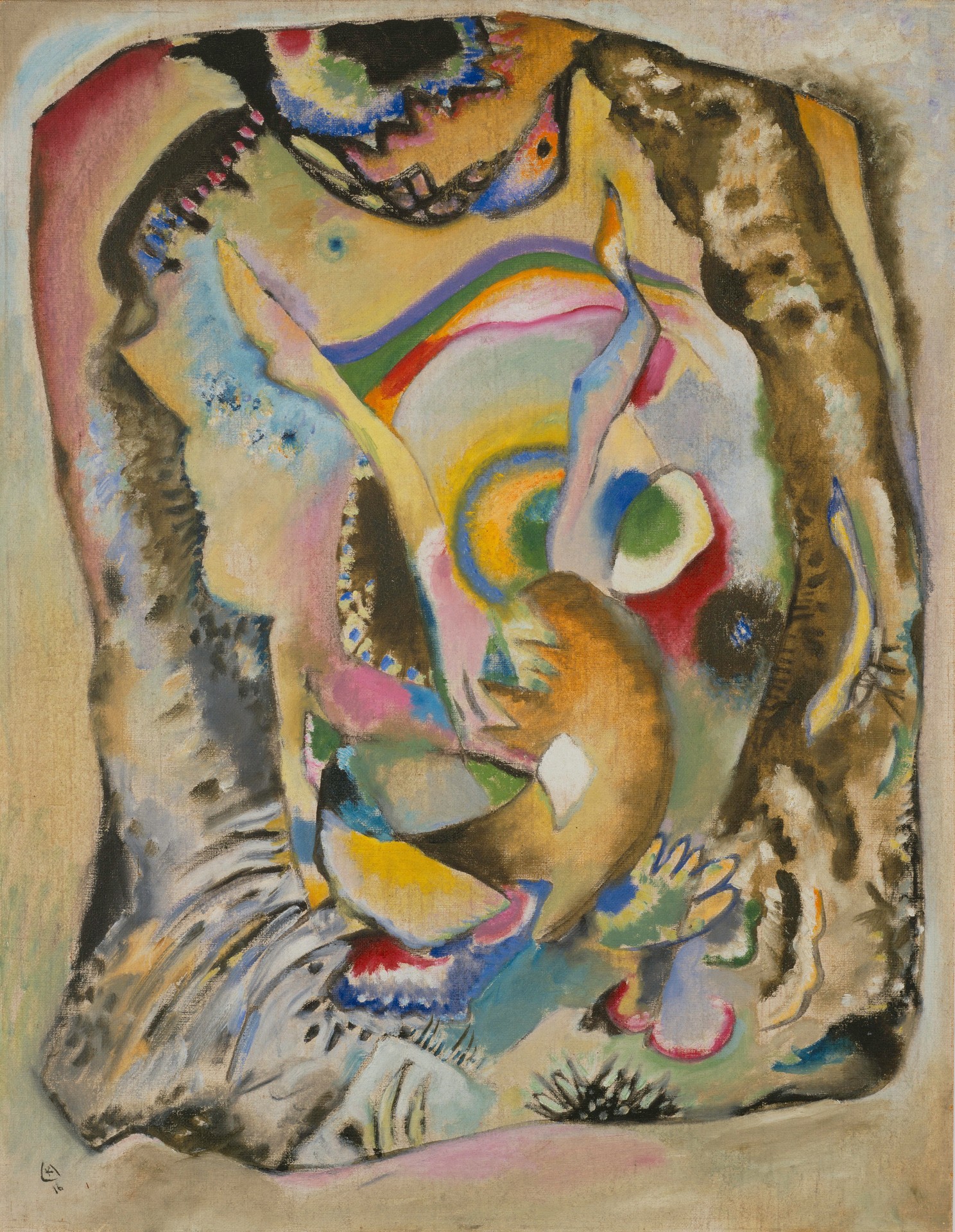 Bild auf hellem Grund (Painting with Clear Background) - by Wassily Kandinsky
