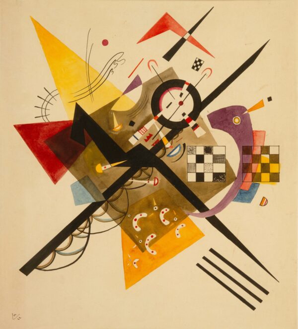 Study for Auf Weiss II - by Wassily Kandinsky