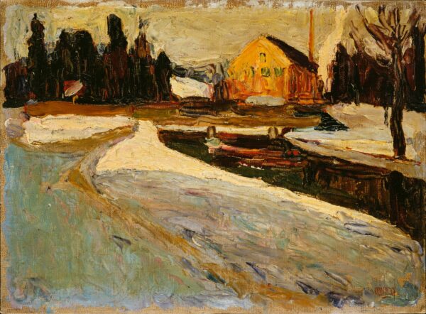 Schwabing, Wintersonne (Schwabing, Winter Sun) - by Wassily Kandinsky