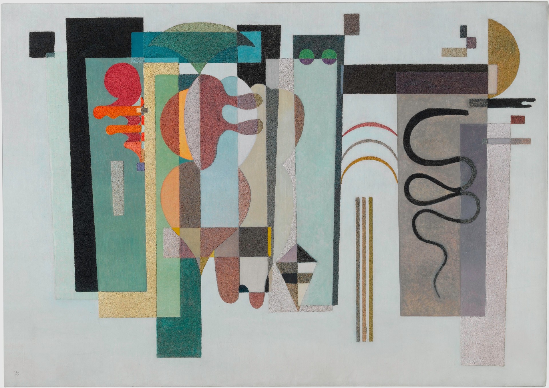 Two Green Points - by Wassily Kandinsky