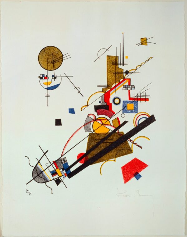 Fröhlicher Aufstieg (Joyful Ascension) - by Wassily Kandinsky