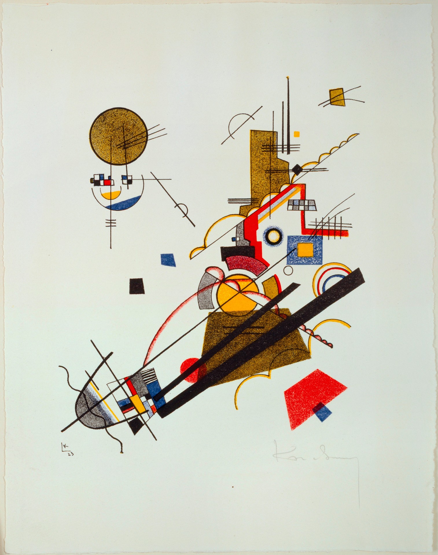 Fröhlicher Aufstieg (Joyful Ascension) - by Wassily Kandinsky