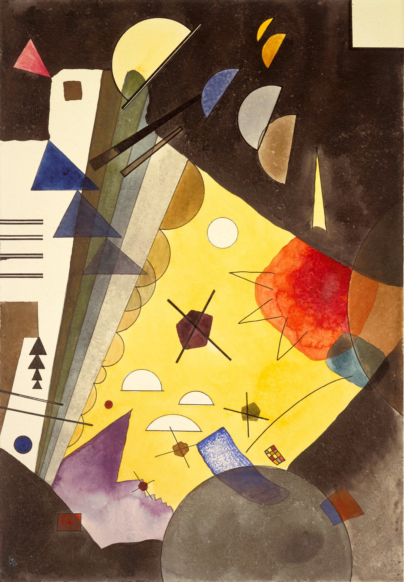 Spannung nach oben (Tension in height) - by Wassily Kandinsky
