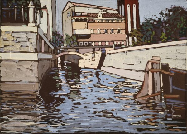 Erinnerung an Venedig 3 (Kanal) (Memory of Venice 3 (Canal)) - by Wassily Kandinsky