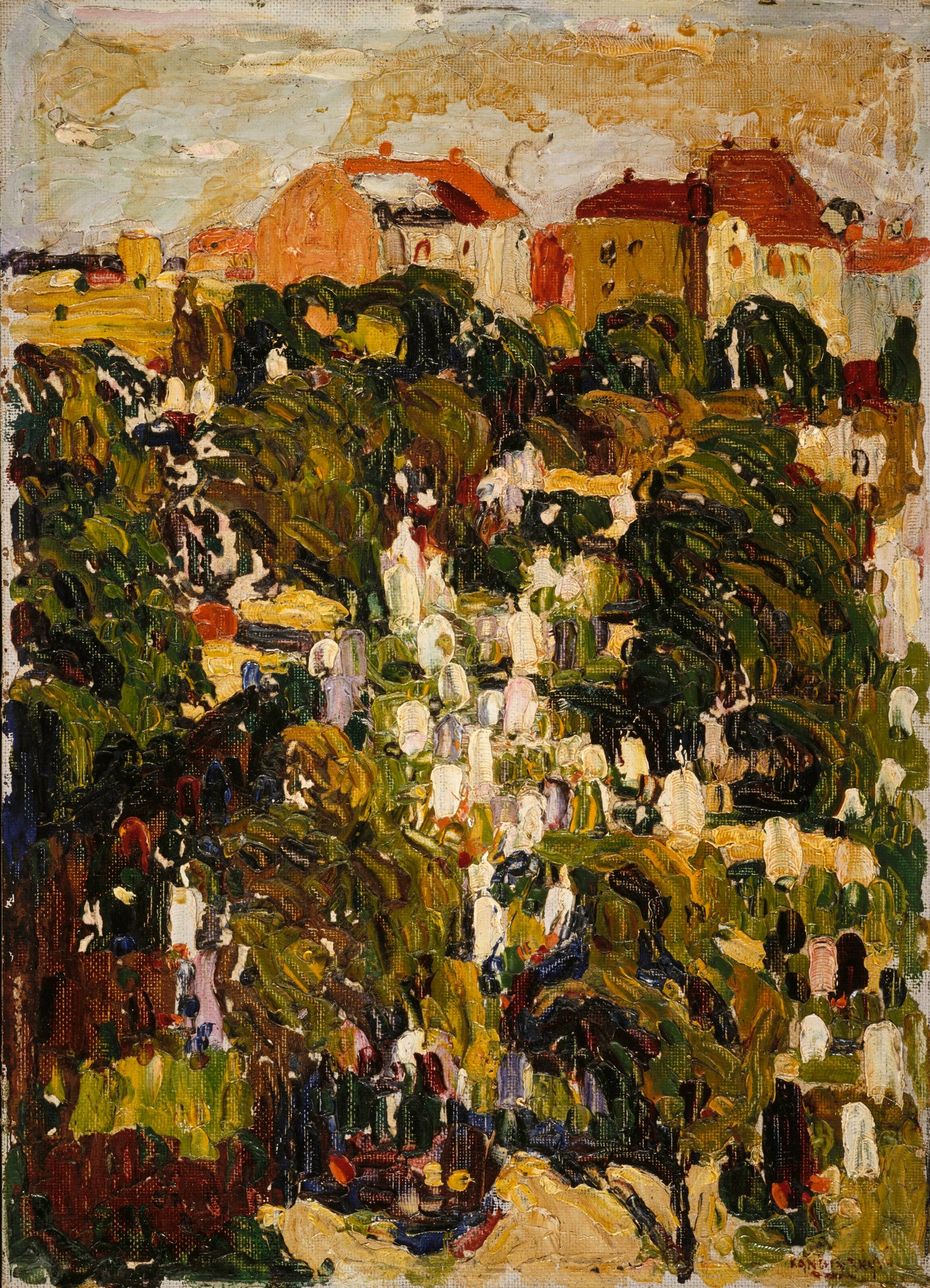 München, Nördlicher Friedhof (Munich, The Northern Cemetary) - by Wassily Kandinsky