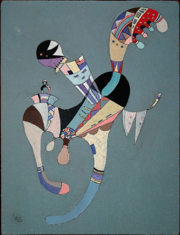 A Floating Figure - by Wassily Kandinsky