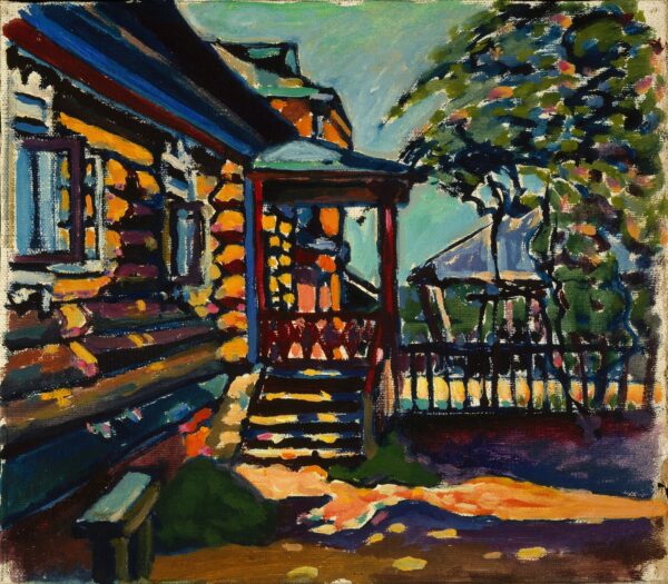 Akhtyrka. Main Entrance of the Datcha - by Wassily Kandinsky