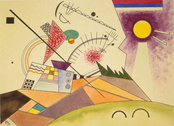 Study for Bewegte Ruhe - by Wassily Kandinsky