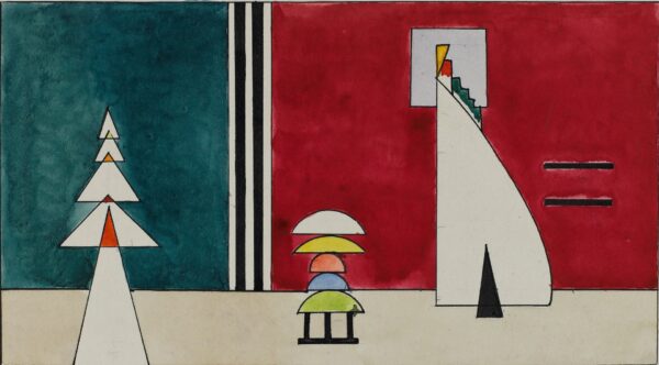 Bild IV. Das alte Schloss (Painting IV. The Old Castle) - by Wassily Kandinsky