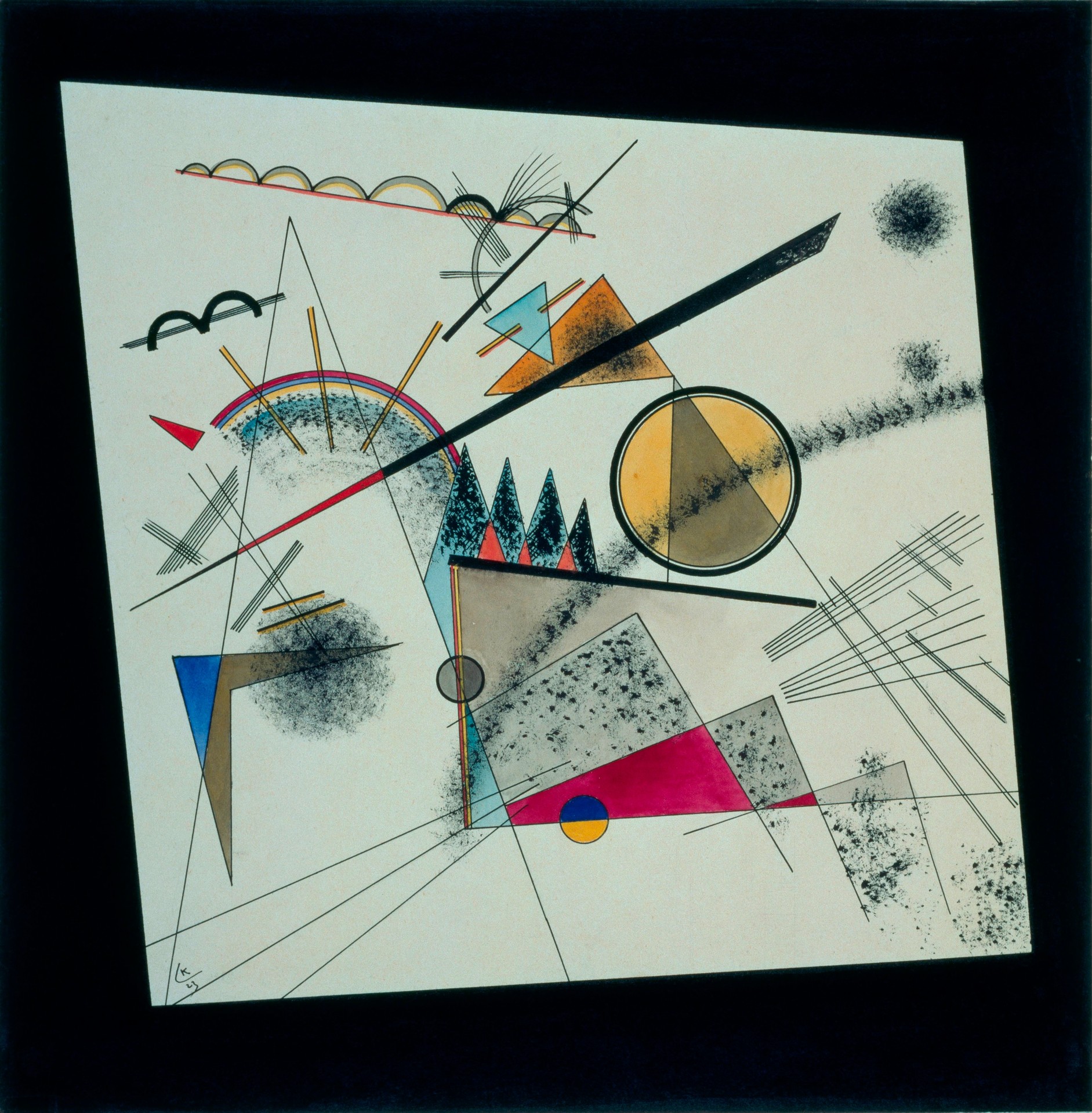 Study for Im Schwarzen Viereck - by Wassily Kandinsky
