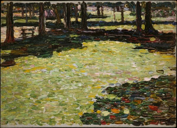 Park von Saint-Cloud, Waldlichtung (Saint-Cloud Park, clearing) - by Wassily Kandinsky
