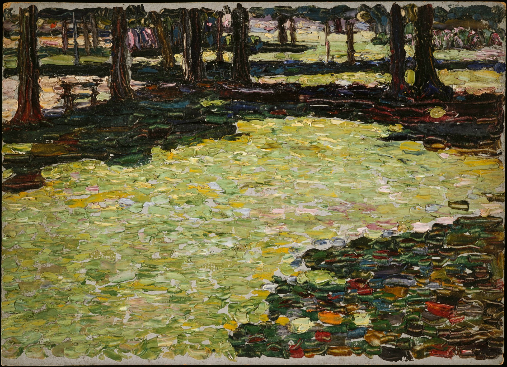 Park von Saint-Cloud, Waldlichtung (Saint-Cloud Park, clearing) - by Wassily Kandinsky