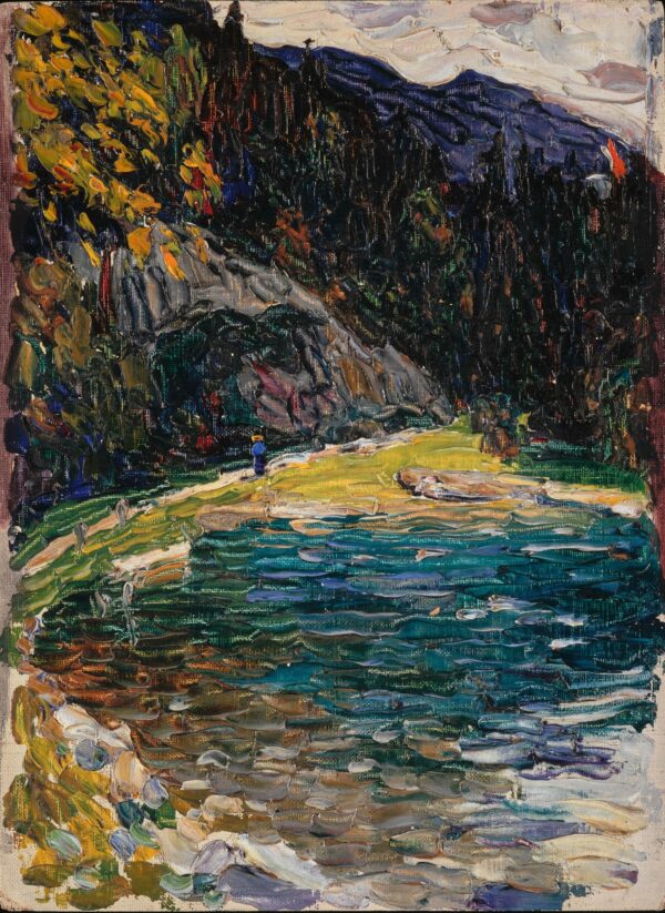 Kochel, Alte Kesselbergstrasse (Kochel, old Kesselbergstrasse) - by Wassily Kandinsky