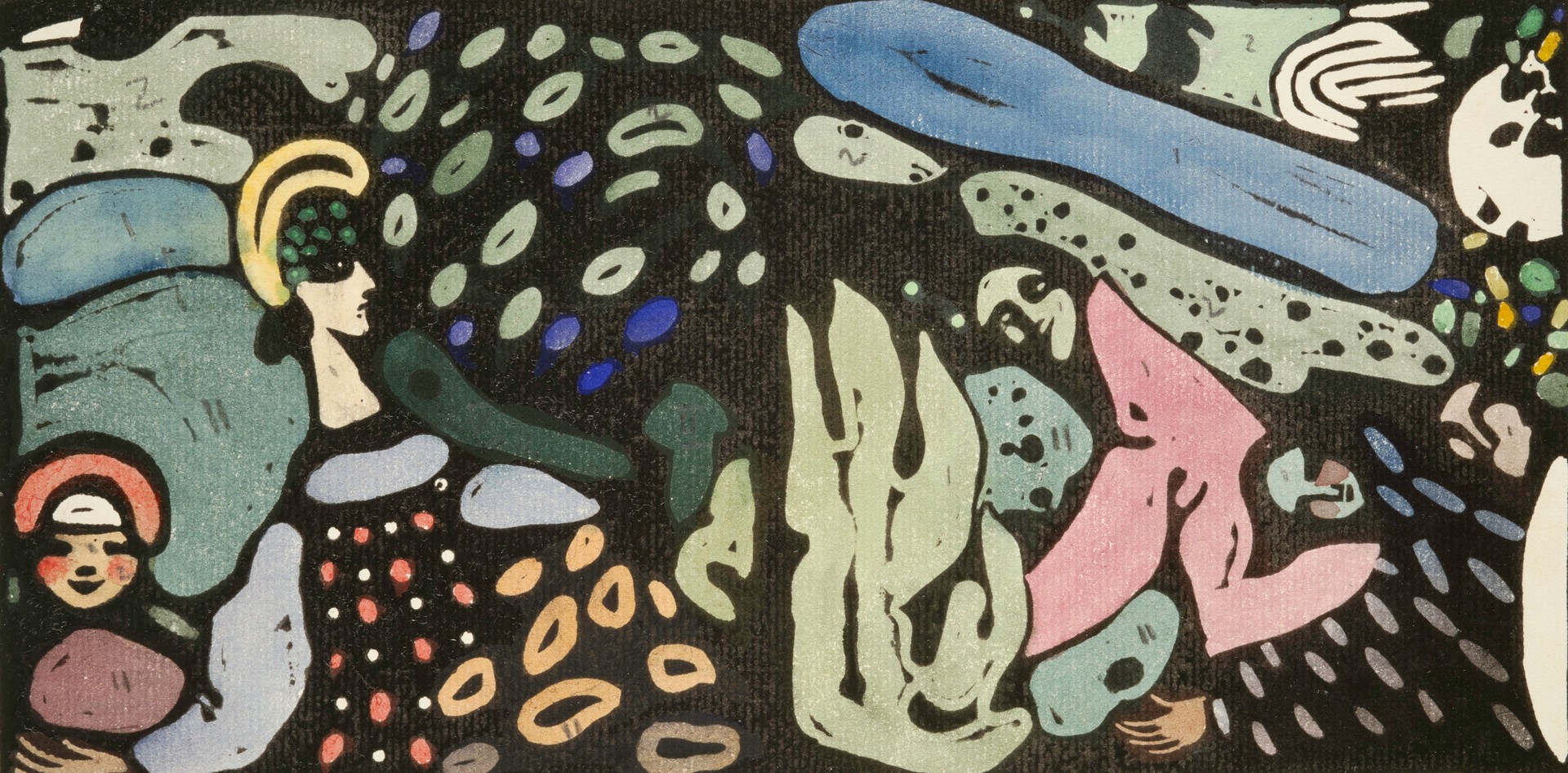 Grüne Frauen (Green Women) - by Wassily Kandinsky