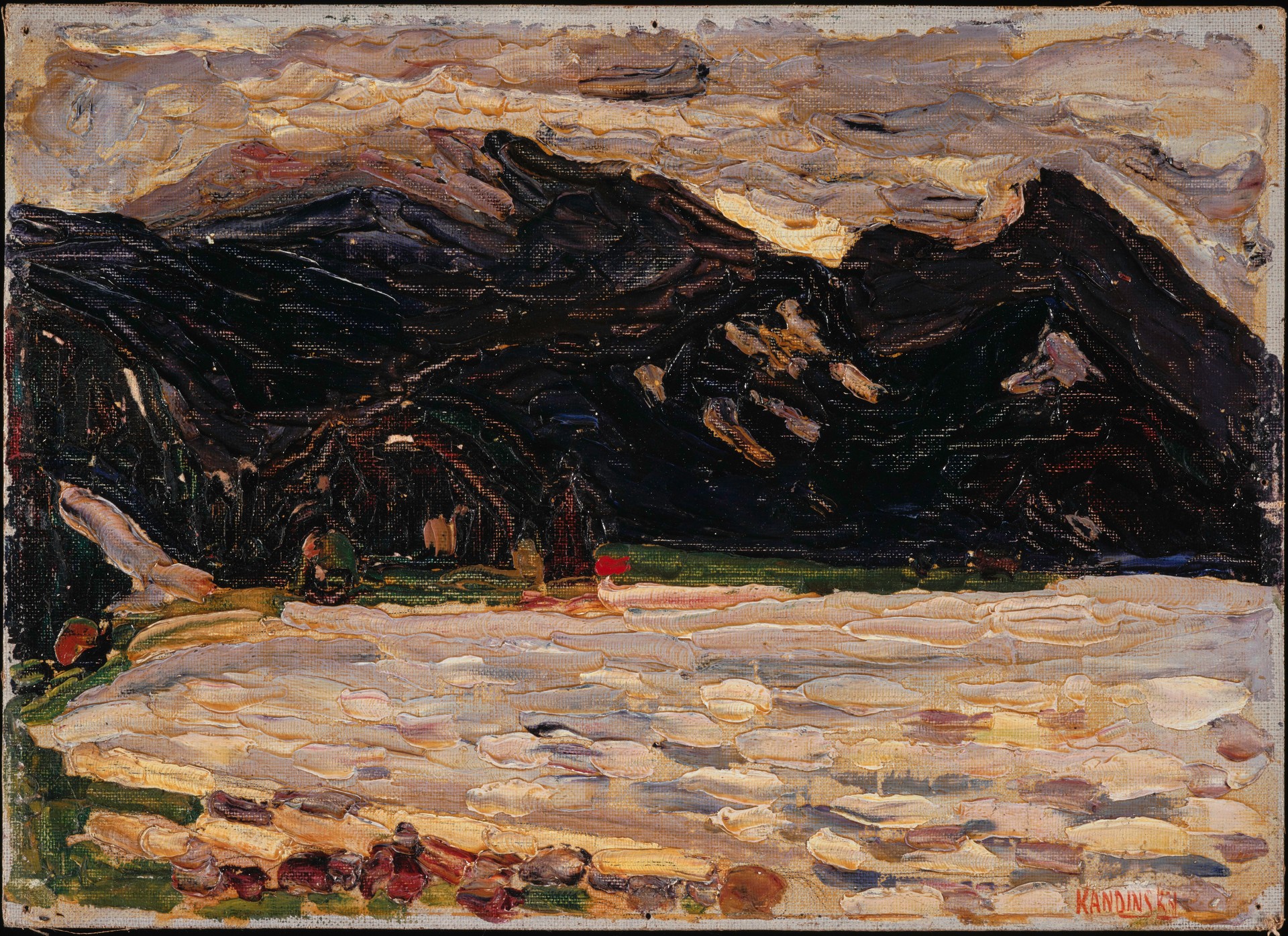 Kochel, See mit Herzogstand (Kochel, lake and Herzogstand) - by Wassily Kandinsky
