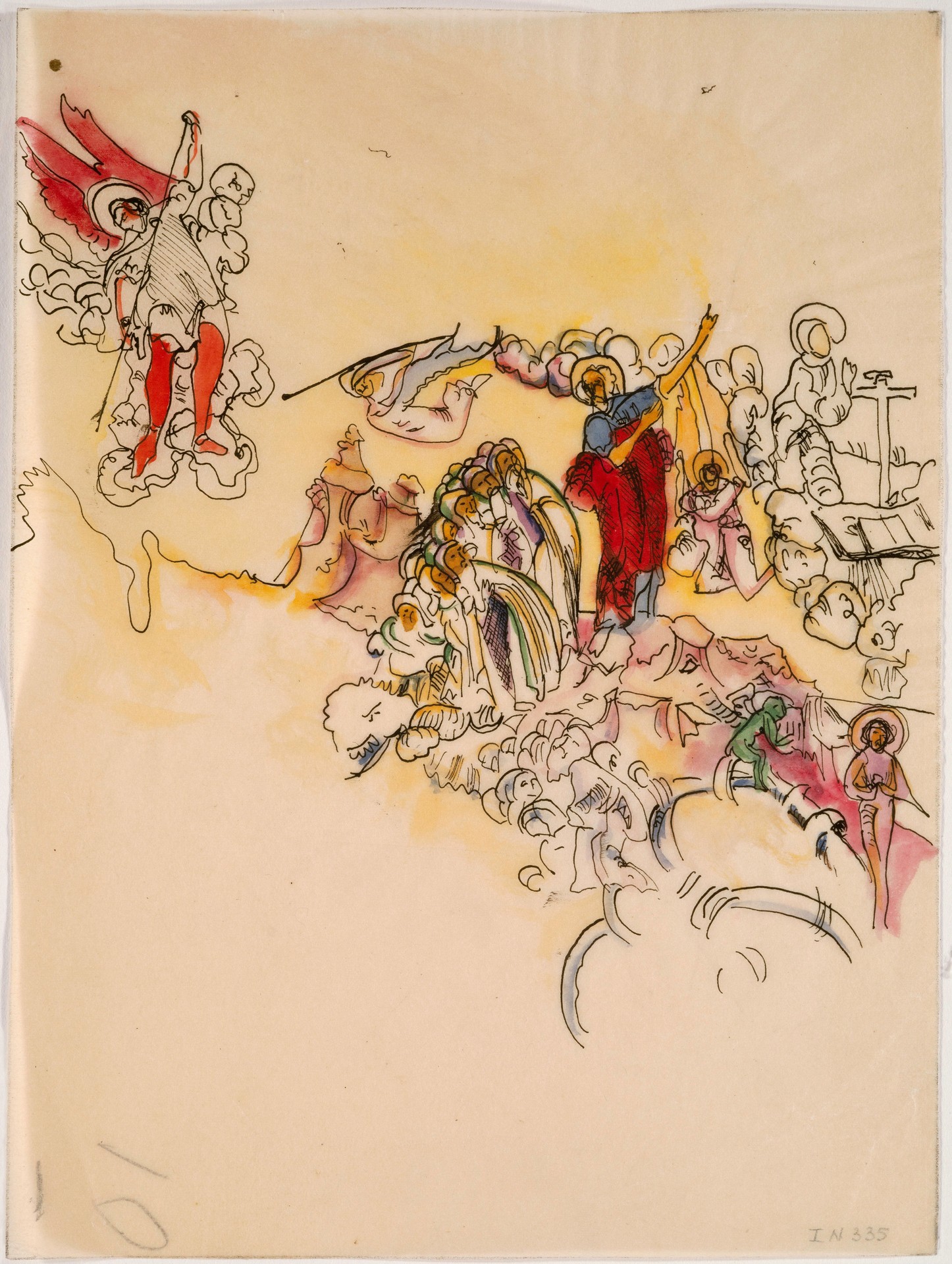 Szene des Jüngsten Gericht (Scene from the Last Judgement) - by Wassily Kandinsky