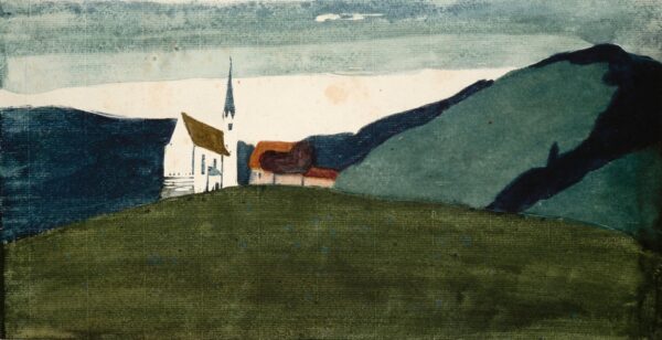Hügellandschaft (Hilly Landscape) - by Wassily Kandinsky