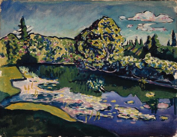 Akhtyrka. Park Pond - by Wassily Kandinsky