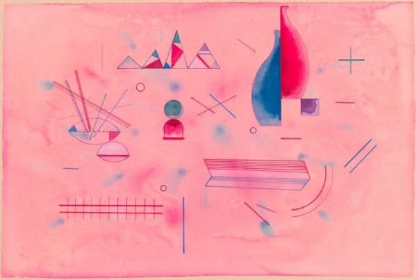 Haltende Stäbchen (Sticks, The Rose) - by Wassily Kandinsky
