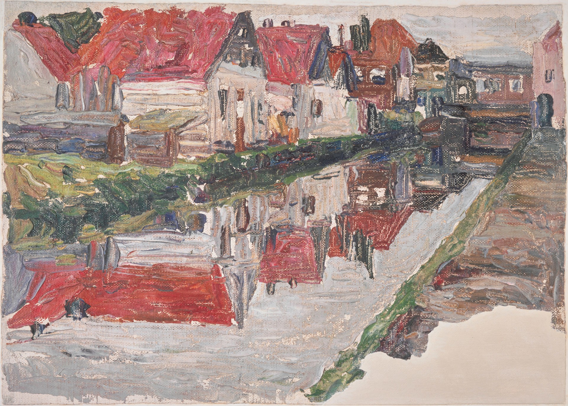 Kanal in Holland (Canal in Holland) - by Wassily Kandinsky