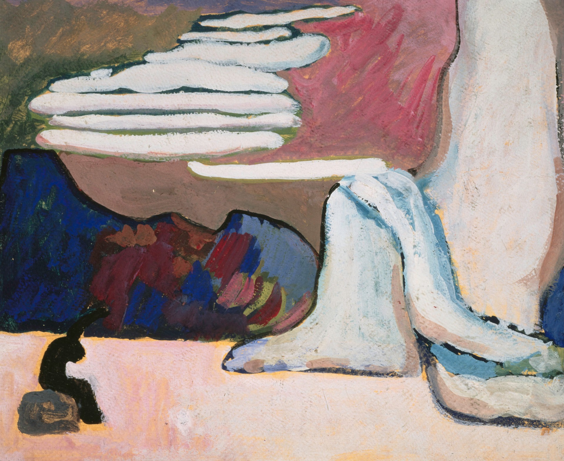 Study for Schwarz und Weiss, first painting - by Wassily Kandinsky