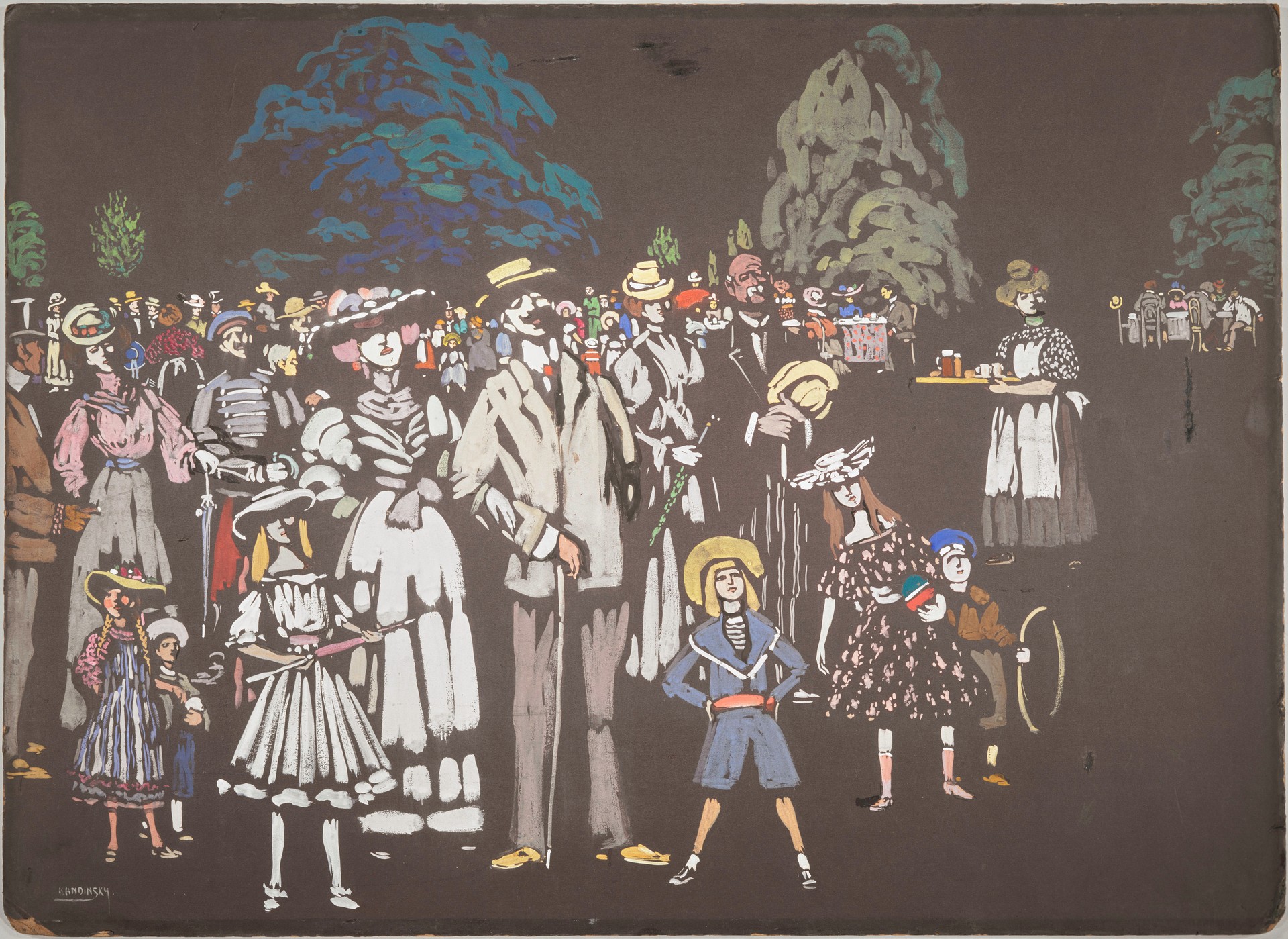 Die Zuschauer (The Onlookers) - by Wassily Kandinsky