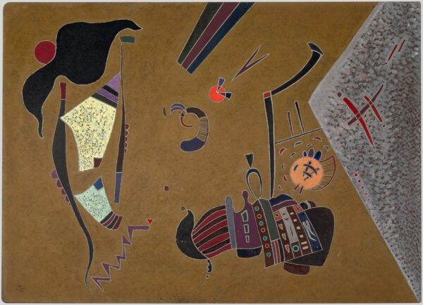The Little Red Circle - by Wassily Kandinsky