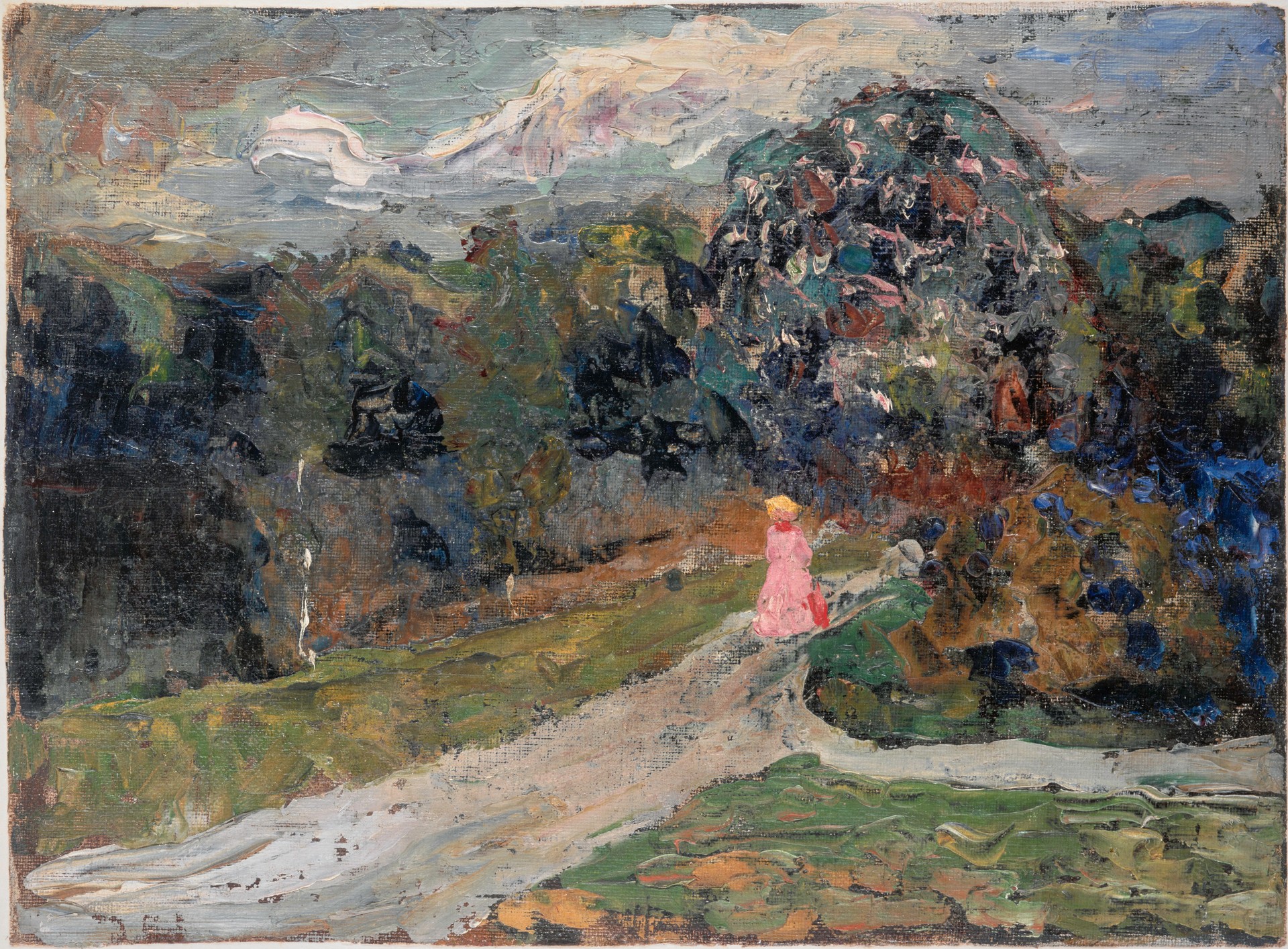 Dämmerung im englischen Garten, München (Dusk in English Garden, Munich) - by Wassily Kandinsky