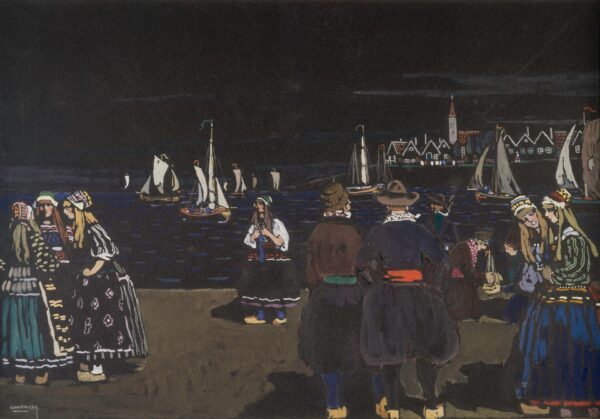 Samstag Abend (Holland) (Saturday Break (Holland)) - by Wassily Kandinsky