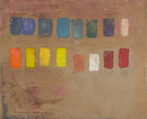 Board of Sixteen Annotated Colours - by Wassily Kandinsky