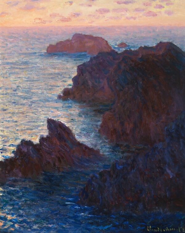 Rocks at Belle-Île, Port-Domois - by Claude Monet