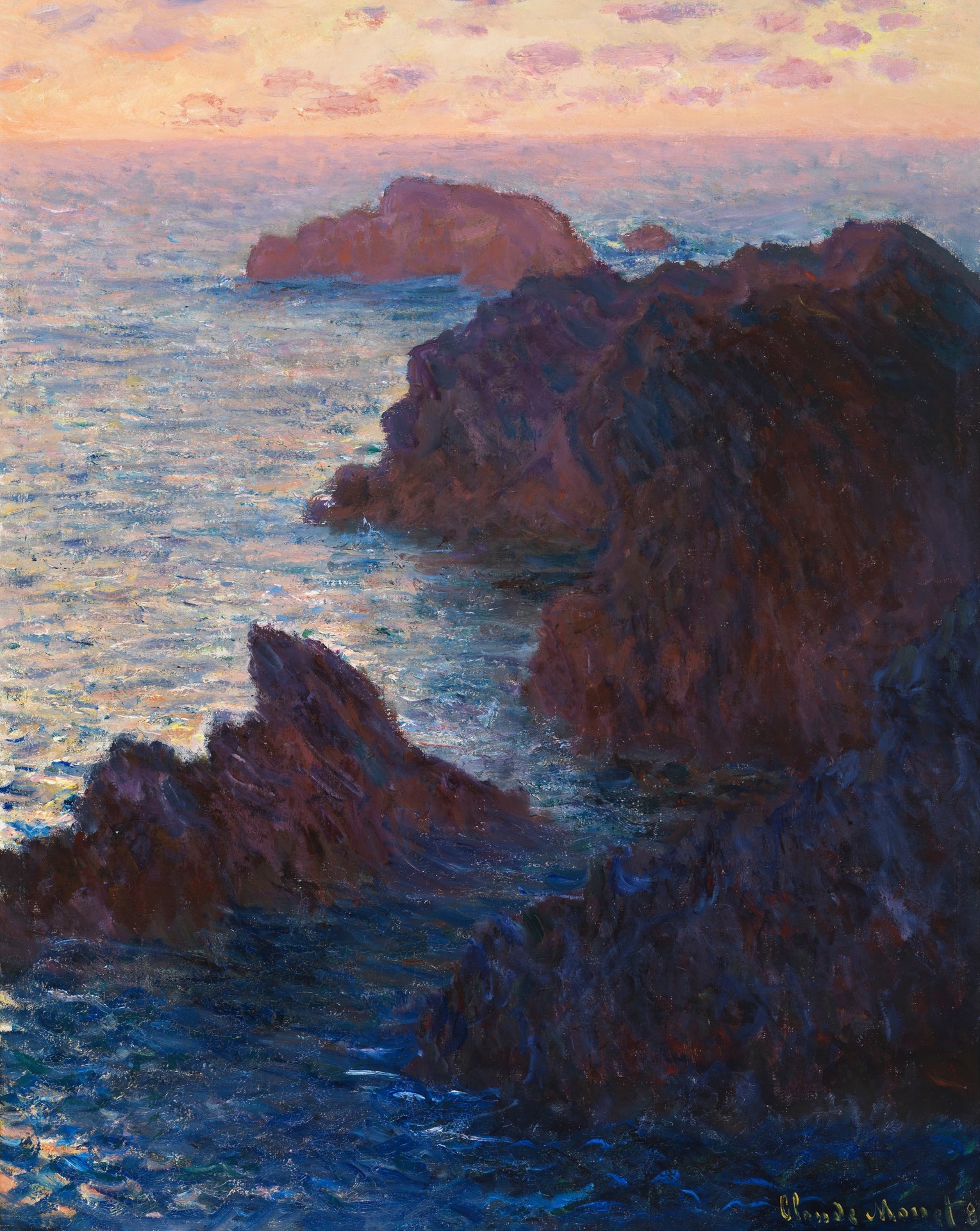 Rocks at Belle-Île, Port-Domois - by Claude Monet