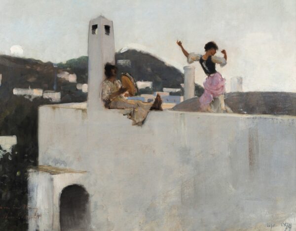 Capri Girl on a Rooftop - by John Singer Sargent