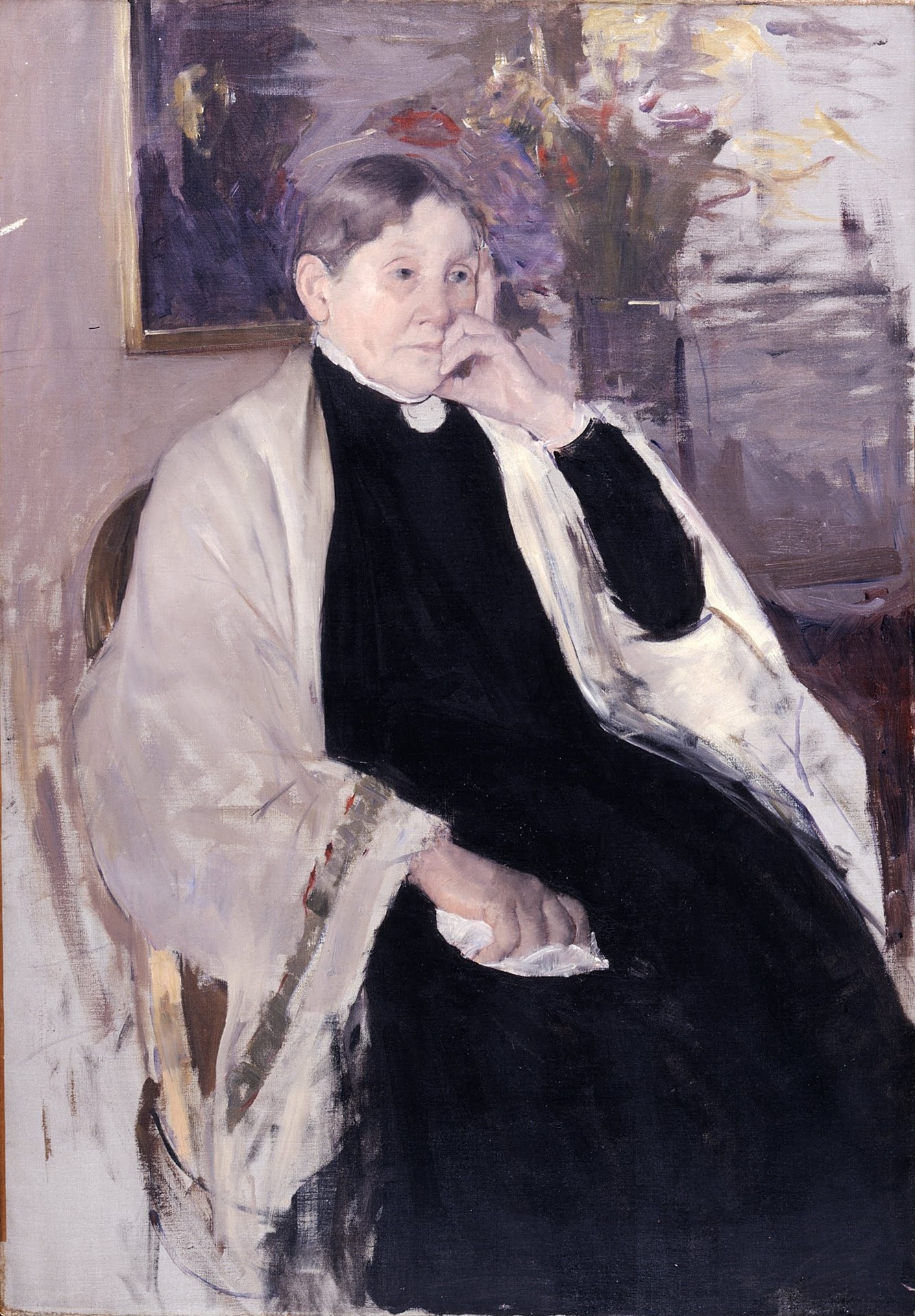 Mrs. Robert S. Cassatt, the Artist's Mother - by Mary Cassatt