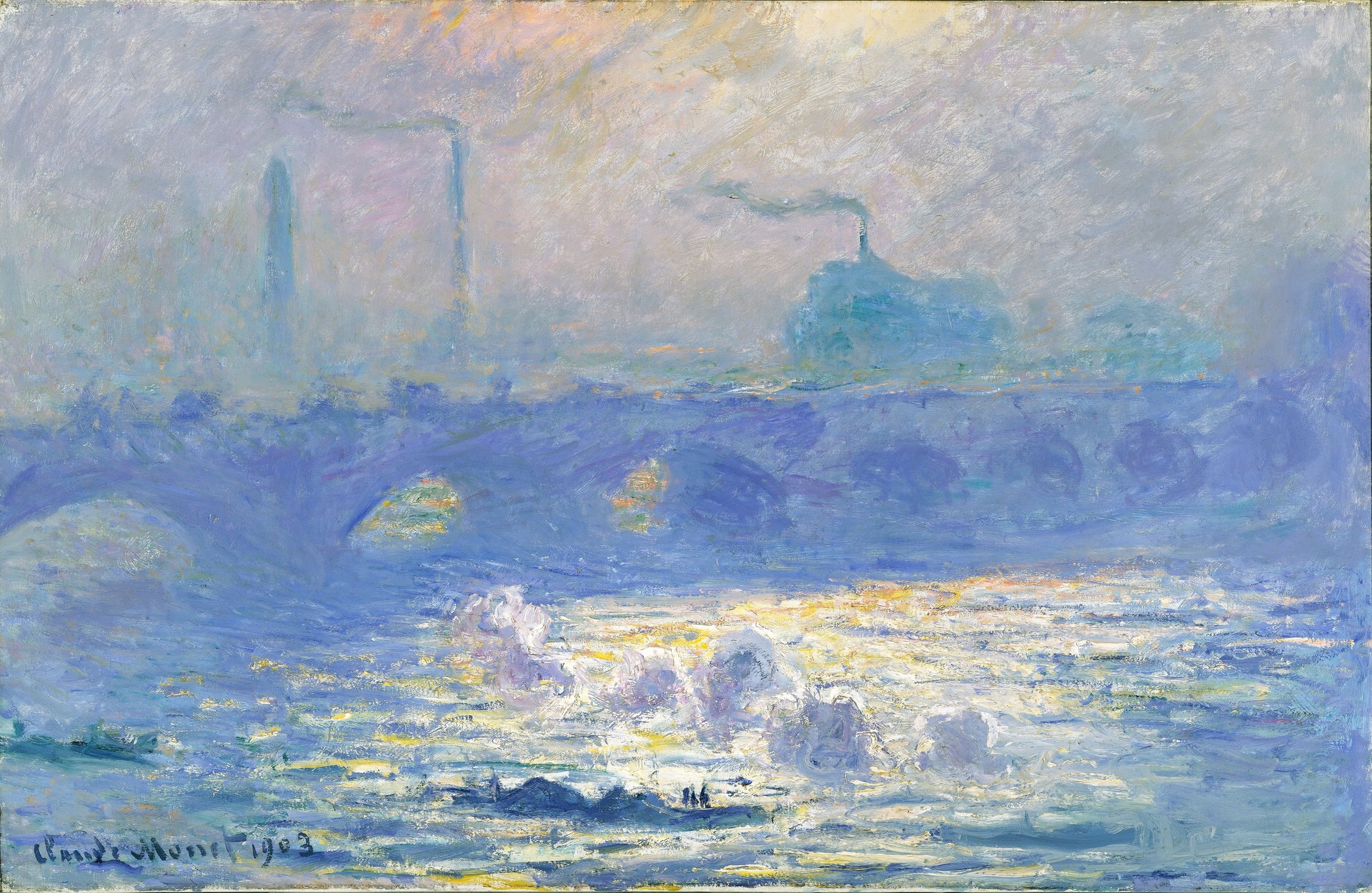 Waterloo Bridge - by Claude Monet