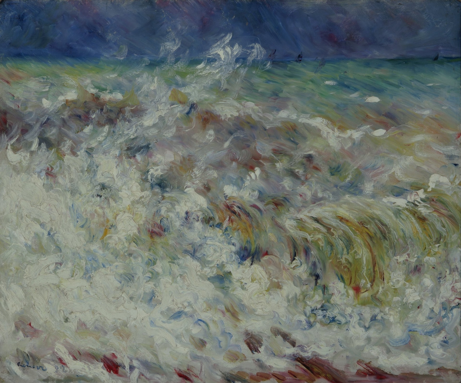 The Wave - by Pierre-Auguste Renoir