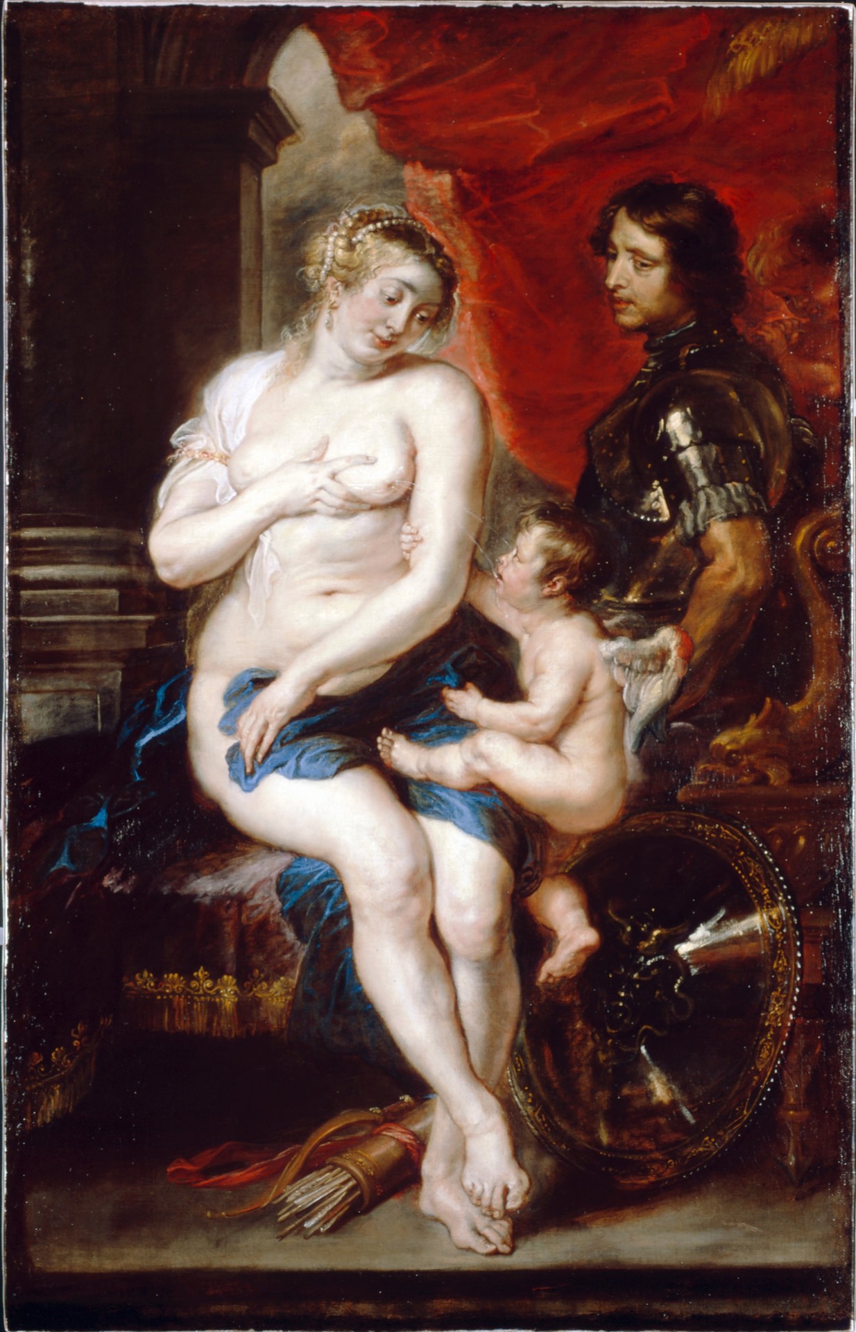 Venus, Mars and Cupid - by Peter Paul Rubens