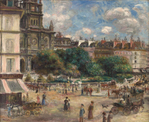Square of Saint Trinity in Paris - by Pierre-Auguste Renoir