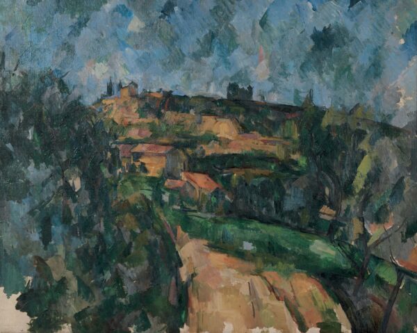 Bend of the Road at the Top of the Chemin des Lauves - by Paul Cézanne