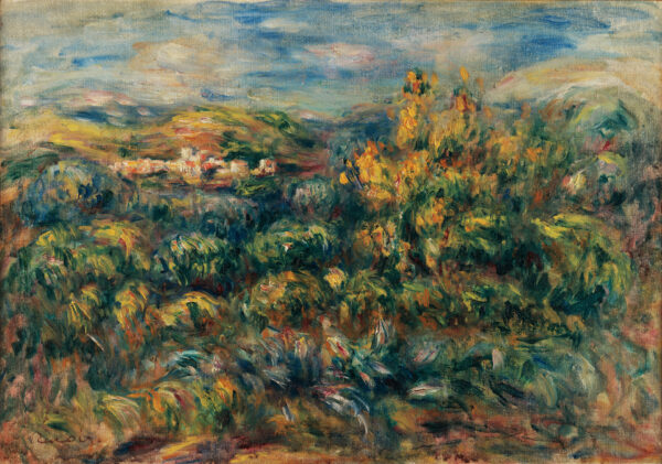 Paysage de Cagnes - by Pierre-Auguste Renoir