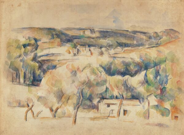Paysage provençal - by Paul Cézanne