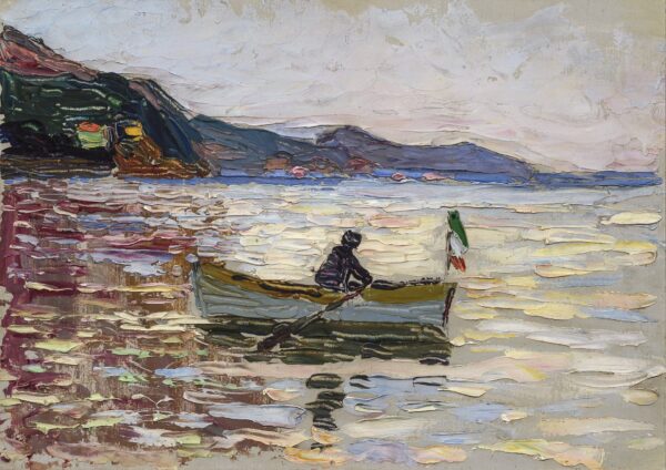 Rapallo - Boot im Meer - by Wassily Kandinsky