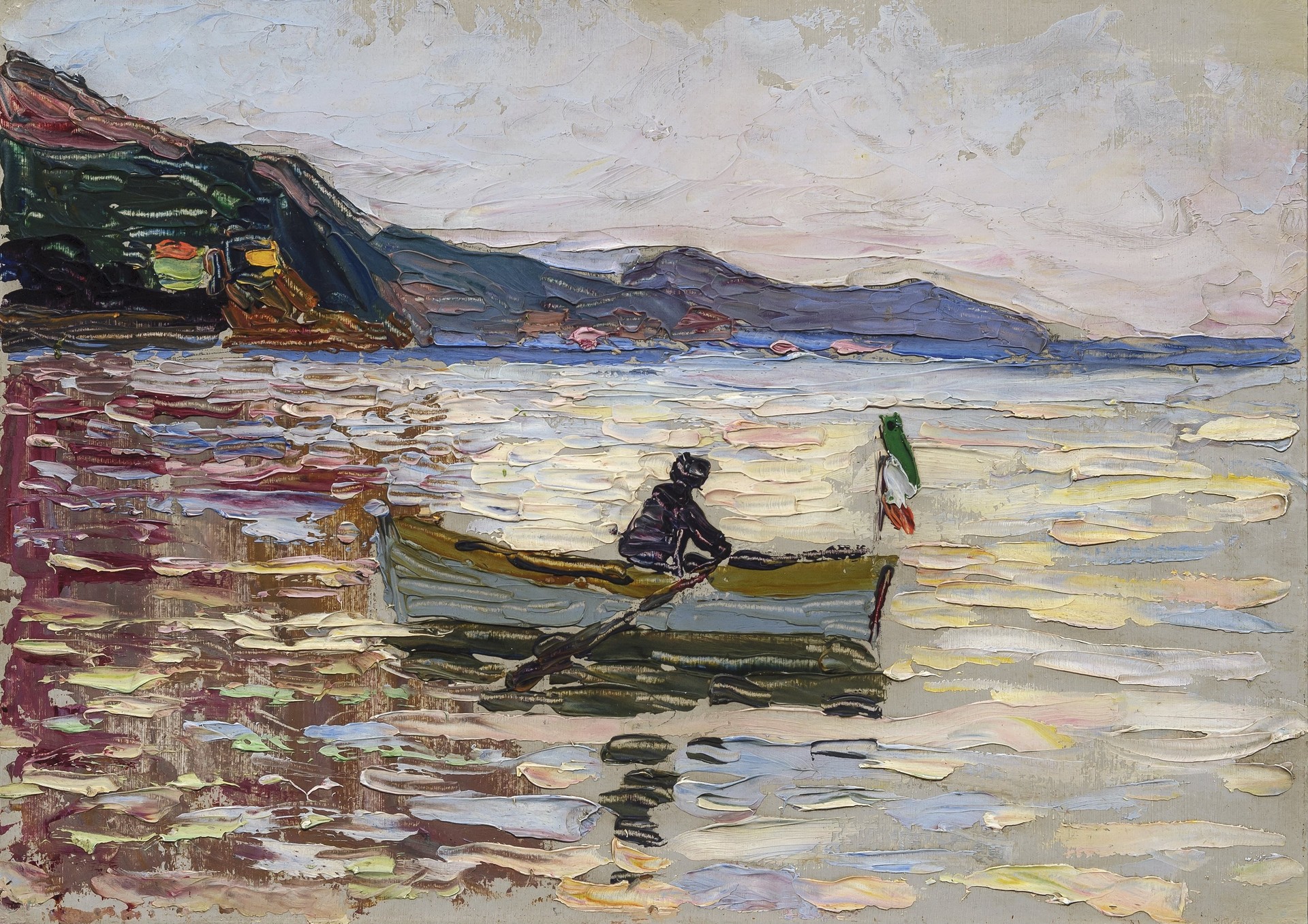 Rapallo - Boot im Meer - by Wassily Kandinsky